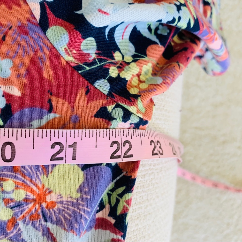 Lularoe Orange floral Plus Nicole Dress Size 3XL - Picture 6 of 6